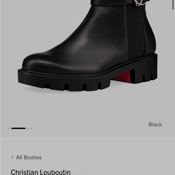 Christian Louboutin Lug Sole Chelsea Black Ankle Boots - Picture 7 of 7